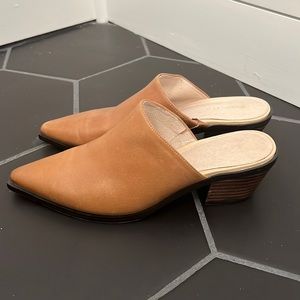 Chocolat Blu leather mules